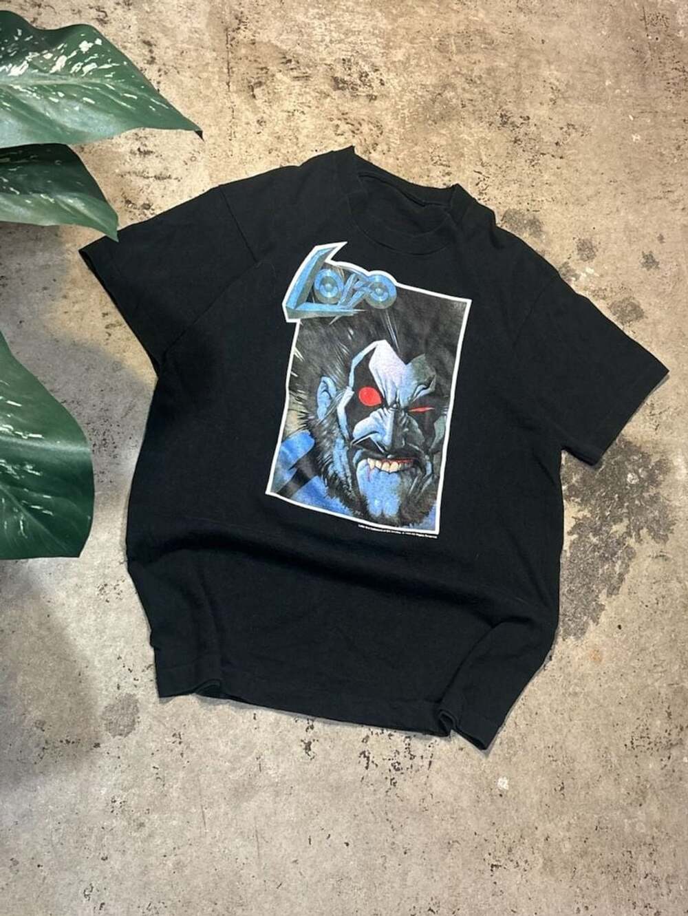 DC Comics Vintage 1992 Lobo T-Shirt Black Graphic Tee